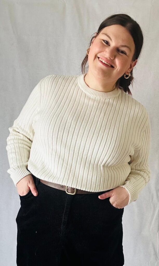 Heavy Knit Unisex Jumper-White