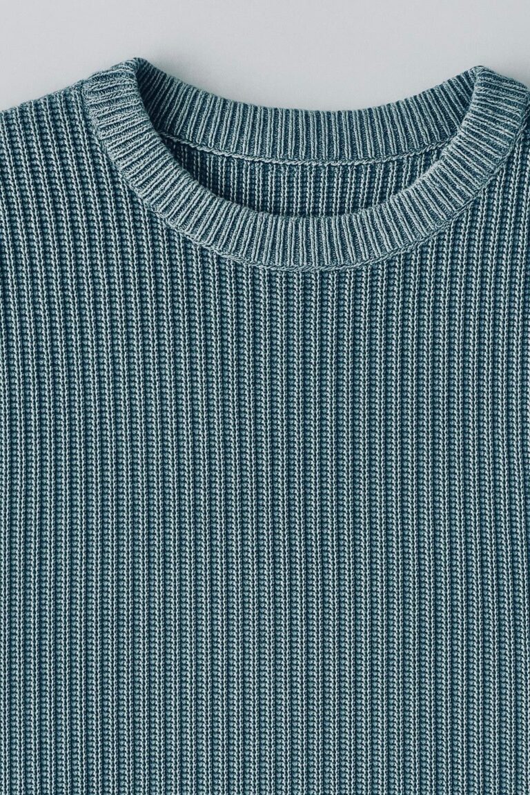 Women's Stone Washed Rib Knit Jumper - Image 5