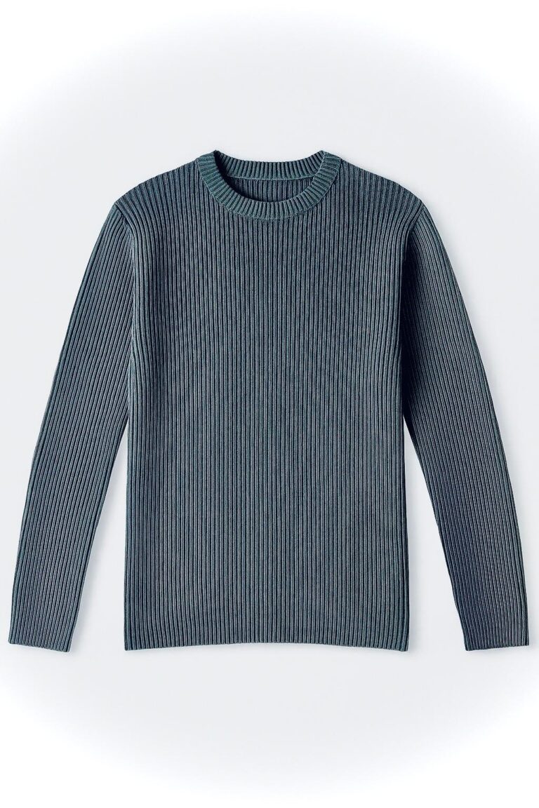 Women's Stone Washed Rib Knit Jumper - Image 6