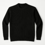 Heavy Knit Unisex Jumper-Black