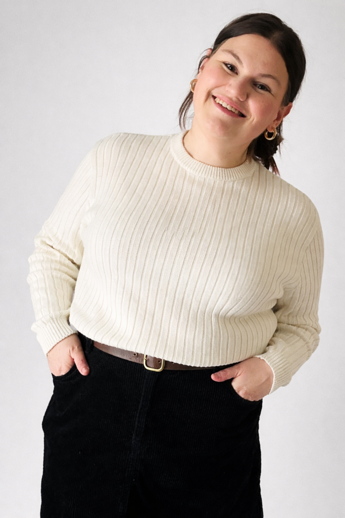 Heavy Knit Unisex Jumper-White