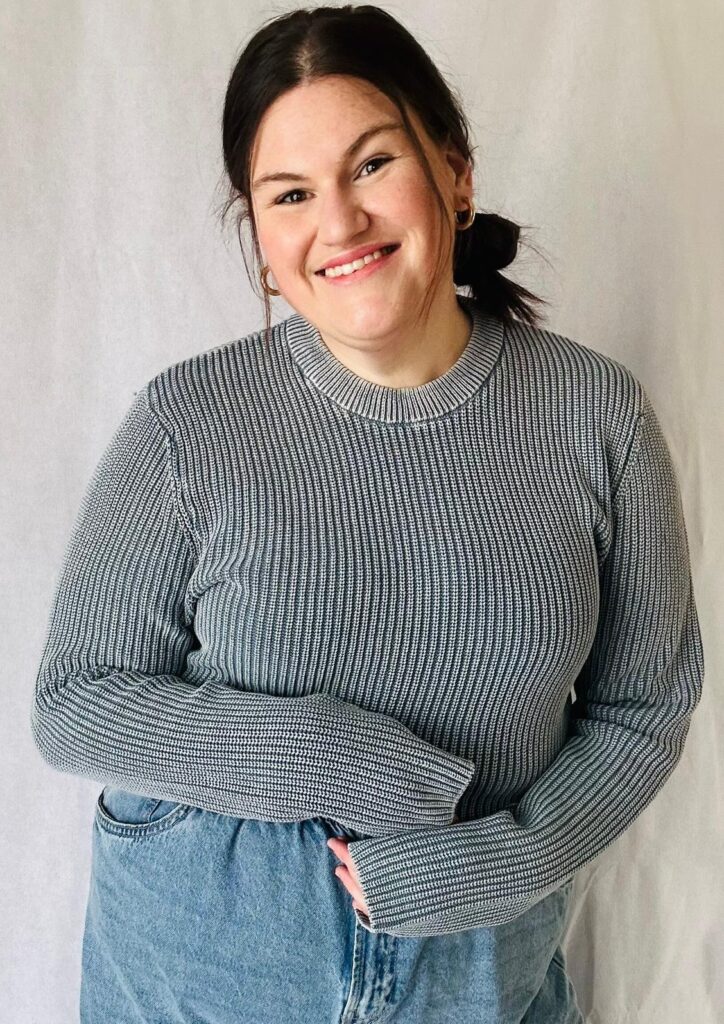 Women's Stone Washed Rib Knit Jumper