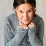 Women's Stone Washed Rib Knit Jumper