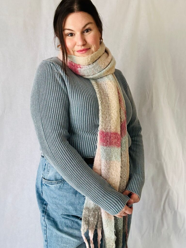 Women's Stone Washed Rib Knit Jumper