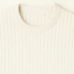Heavy Knit Unisex Jumper-White